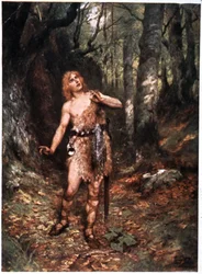 Zygfryd (Pierścień Nibelungów), początek XX wieku (pocztówka)