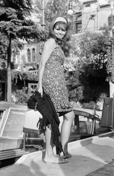 AKTORKA CLAUDIA CARDINALE NA MIĘDZYNARODOWYM FESTIWALU FILMOWYM NA LIDO W WENECJI - 1965