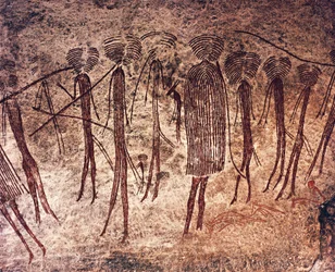 Tanzania, Dodoma Region, Kondoa, Rysunki naskalne