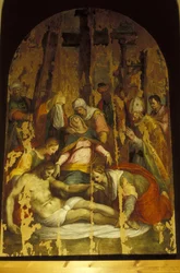 Osadzanie, Luca Signorelli, galeria obrazów Volterra, Toskania, Włochy