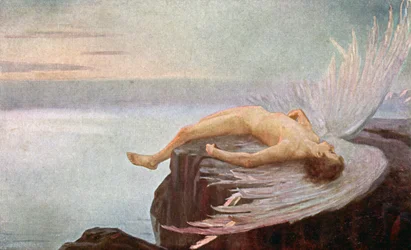 Upadek Ikara. Ilustracja EN Klakatschewa, Węgry