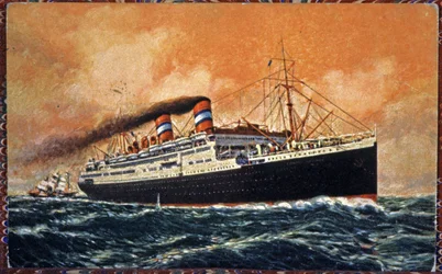 Liniowiec Conte Grande, ok. 1930 r. (ilustracja)