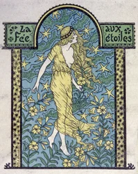Gwiezdna wróżka, około 1900 r. (ilustracja)