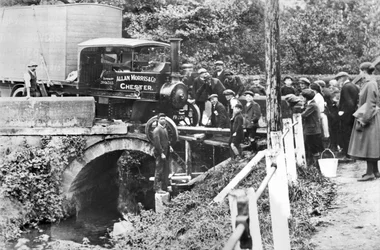 Wielka Brytania : Wypadek wagonu parowego, Cheshire