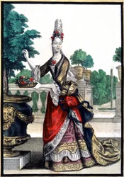Zima (alegoria), połowa XVII wieku (rycina)