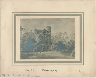 Wolverhampton - Dunstall Hall: fotografia akwareli i [ok. 1860]