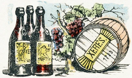 X - Xeres - Child Entertainment Alphabet c.1890 (litografia)