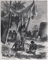 Szklarstwo w starożytnym Egipcie, ok. 1880 r. (rycina)
