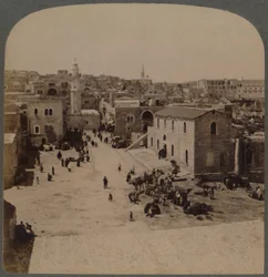 Betlejem Judei, miejsce narodzin Jezusa, Palestyna, 1896.