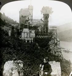 Zamek Rheinstein, niedaleko Bingen, Niemcy.