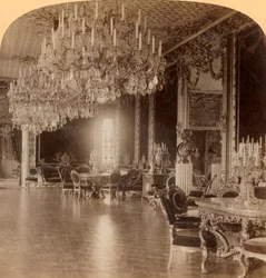 W przepięknej rezydencji króla Oscara II, Pałac Królewski w Sztokholmie, Szwecja, 1902.
