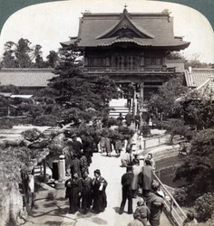 Główna brama do świątyni Kameido, Tokio, Japonia, 1904