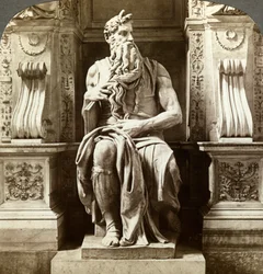 Posąg Mojżesza autorstwa Michała Anioła, kościół San Pietro in Vincoli, Rzym, Włochy