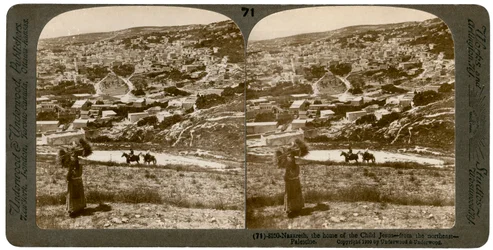 Nazaret widziany od północnego wschodu, Palestyna, 1900.