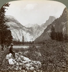 North Dome, Half Dome i Clouds Rest, Yosemite Valley, Kalifornia, USA, 1902