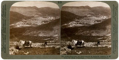 Sychem, na południowy zachód od góry Ebal, Palestyna, 1900.