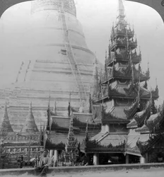 Pagoda Shwedagon, Rangun, Birma, ok. 1900.