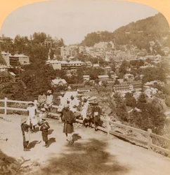 Simla, piękny kurort w górach Himalajów..., Indie, 1902.