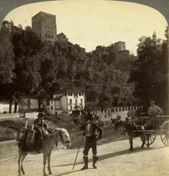 Alhambra, Granada, Andaluzja, Hiszpania.