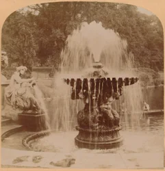 Wielka Fontanna, Londyn, Anglia, 1896.