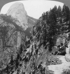 Widok z Kanionu Lodowca do Half Dome, Yosemite Valley, Kalifornia, USA, 1902