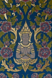 Wat Ampharam, Hua Hin. Dekoracja świątyni. Tajlandia.