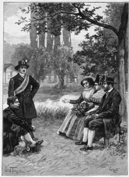 Niedziela u Wendów - rycina 1897 - Wendes
