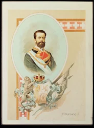 Amadeusz I Sabaudzki, król Hiszpanii, 1870-1873 (obraz na płótnie)