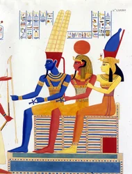 Amon – re, Ptah, Mut – w „Zabytkach Egiptu i Górnej Nubii” Ippolito Roselliniego (Rossellini).