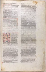 Iluminowana strona z Biblii z XI wieku