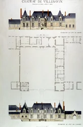 Architektura Château de Villesavin, Tour in Sologne, Loir et Cher (41)