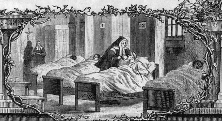Bernadette Soubirous (1844-1879) w stroju zakonnicy opiekującej się chorymi.