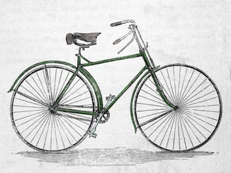 Model roweru z ramą.