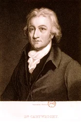 CARTWRIGHT Edmund Angielski wynalazca. Portret (akwaforta)