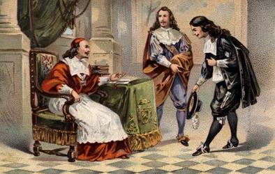 Kardynał Jules Mazarin (Giulio Raimondo Mazarin lub Mazarino) (1602-1661) przyjął Jana Chrzciciela (Jean-Baptiste) Colberta (1619-1683).
