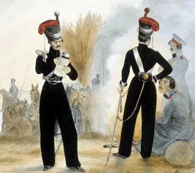 Kozacy z małej Rosji około 1840 r.
