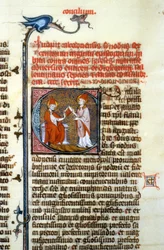Sobór Chalcedoński, 451 - Miniatura średniowiecza (ref. 365, 428r). Biblioteka w Tuluzie (tel: 05 62 27 66 66)