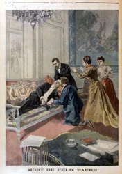 Śmierć Félixa Faure w salonach Elizejskiego - w „Le Petite Journal” z 26.02.1899