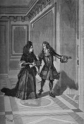 Śmierć Marii Teresy (Marie-Teresy), królowej Francji, 30 lipca 1683: M. de la Rochefoucauld prosi Madame de Maintenon (Francoise d