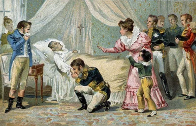 Śmierć Napoleona I (1769-1821), na Św. Helenie 5 maja 1821 r.