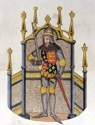 Edward III (1312-1377), król Anglii Grawerunek z początku XIX wieku