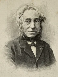 Ernesto Camillo Sivori (1815-1894), włoski skrzypek i kompozytor, rycina ze zdjęcia G. Rossiego z L