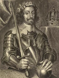Ferdynand III, cesarz rzymski - Ferdynand III Habsburgów 1608-1657 - rycina XVII wiek