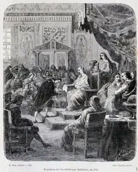 Fundacja Akademii Francuskiej autorstwa Richelieu