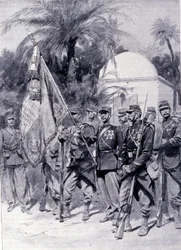 Żołnierze Legii Cudzoziemskiej w mundurach. 1878.