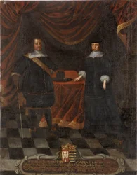 Frederic III de Holstein Gottorp et Marie Elisabeth de Saxe - książę Fryderyk III Holstein-Gottorp (1597-1659) i księżna Maria Elżbieta (1610-1684), Anonim. Olej na płótnie. Wymiar: 103,5x79,5cm. Muzeum Narodowe w Sztokholmie