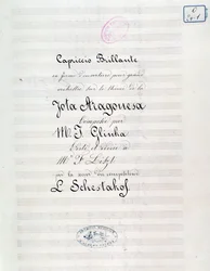 Frontyspis Capriccio genialny na temat Joty Aragonese (hiszpańska uwertura nr 1) Michaiła Glinki