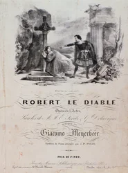 Frontyspis Roberta le diable, opera Meyerbeera (XIX w.)