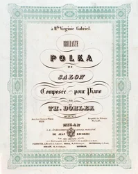 Frontyspis partytury Polki de salon Theodora von dohlera