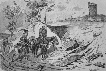 Niemiecka wojna chłopska (1524-1526): Wozy chłopskie w Koenigshofen, Niemcy